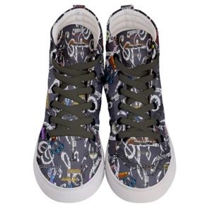 Noneillah's Music Note  Hi-Top Skate Sneakers